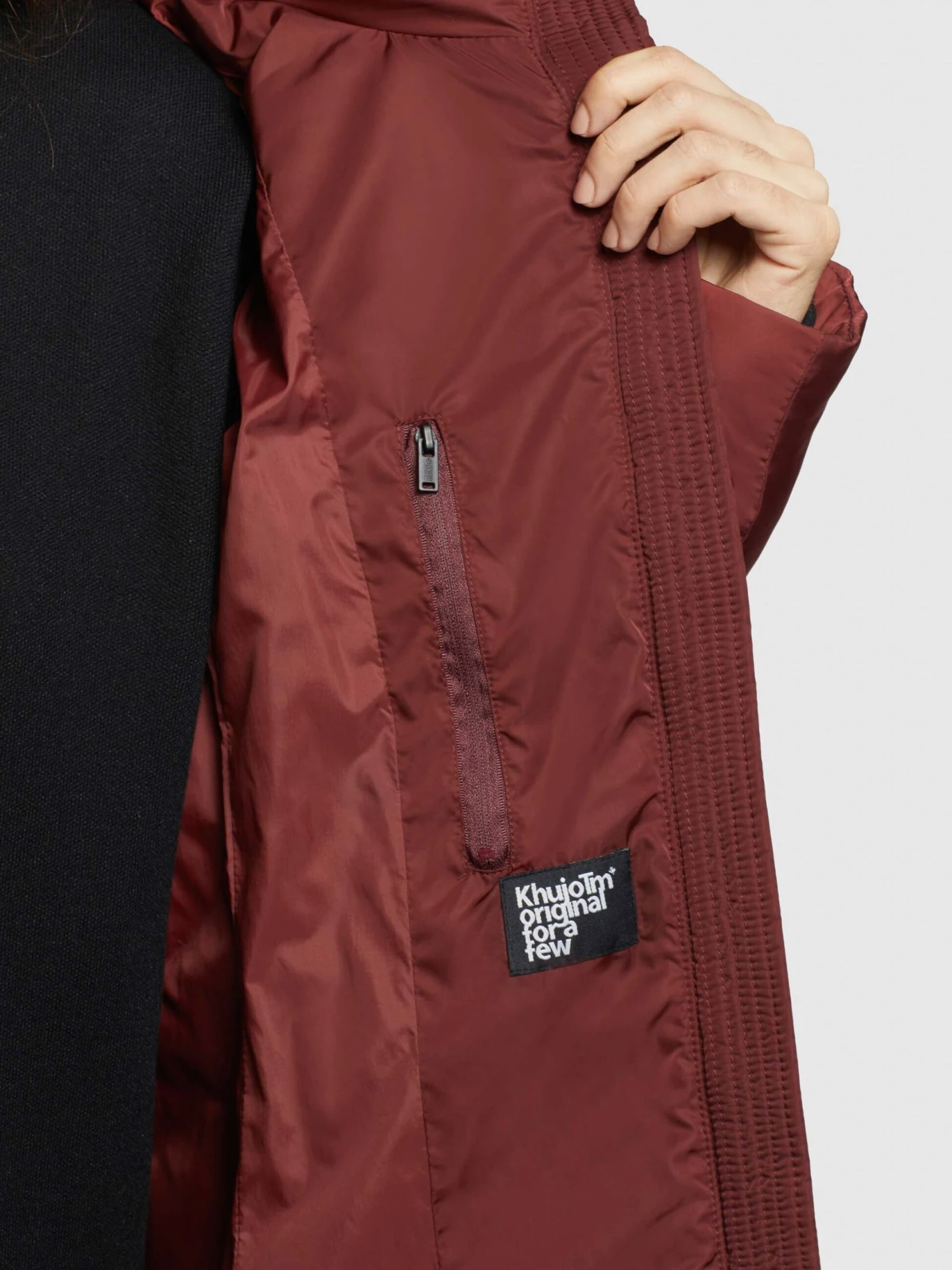 Khujo Wintermantels Wintermantel HAZELLE Dames Roestrood 10 Khujo Wintermantels Wintermantel HAZELLE Dames Roestrood - Afbeelding 8