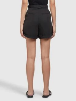 Khujo Shorts Loosefit Bandplooibroek Elida Dames Zwart -Khujo Winkel be514c391b698ba3f596903748a8d001