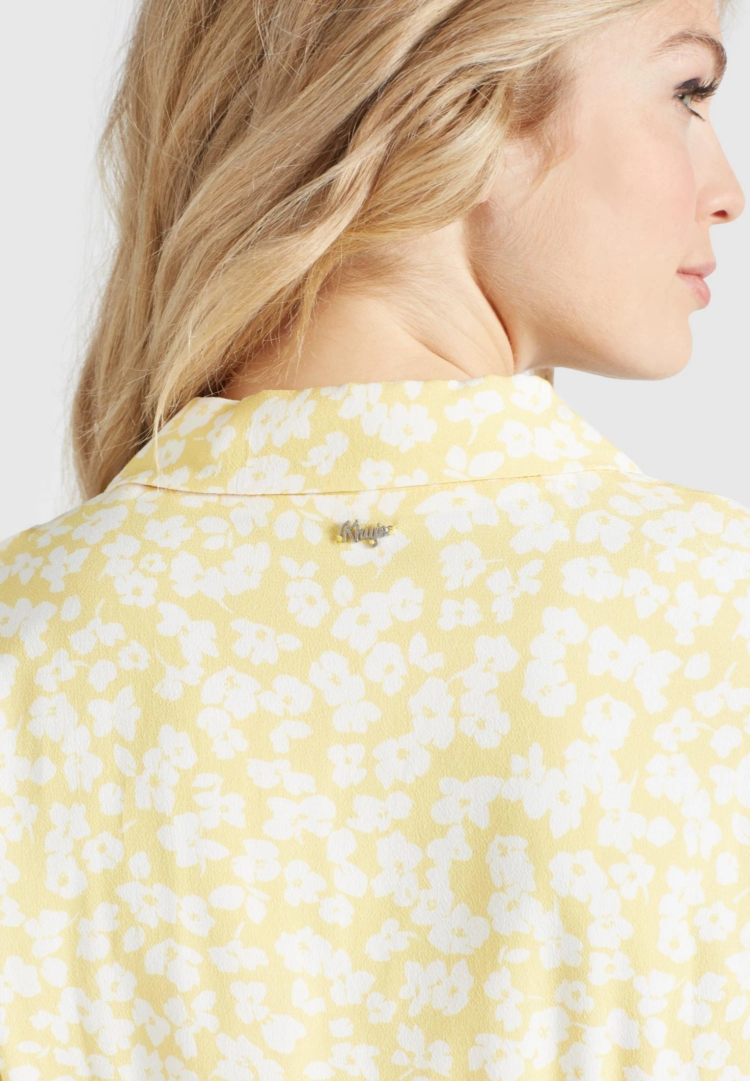 Khujo Goya - Blousejurk - Gelb-Weiß Geblümt 8 Khujo Goya - Blousejurk - Gelb-Weiß Geblümt - Afbeelding 6