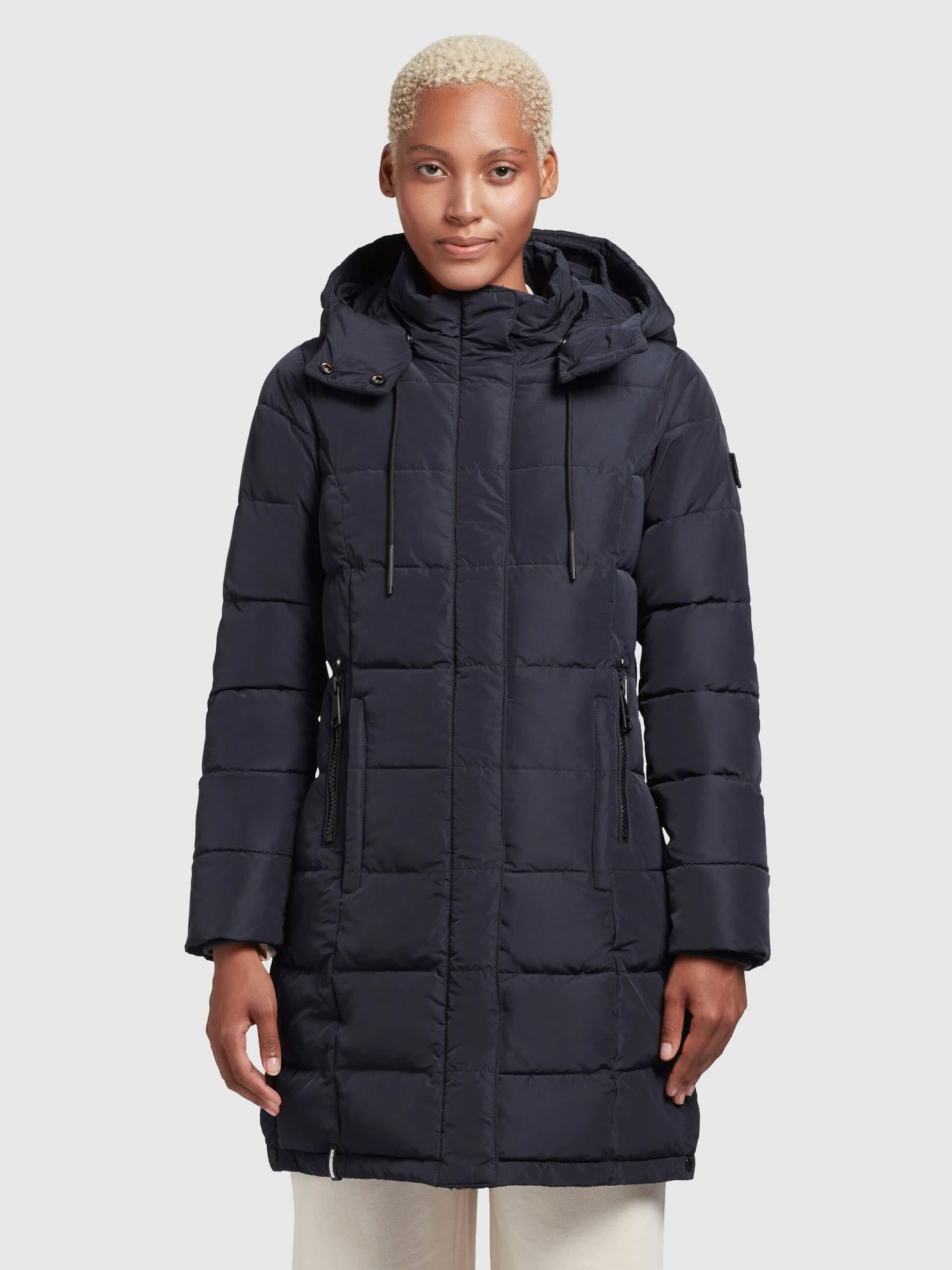 Khujo Korte Mantels Wintermantel Cups Dames Marine 4 Khujo Korte Mantels Wintermantel Cups Dames Marine - Afbeelding 2