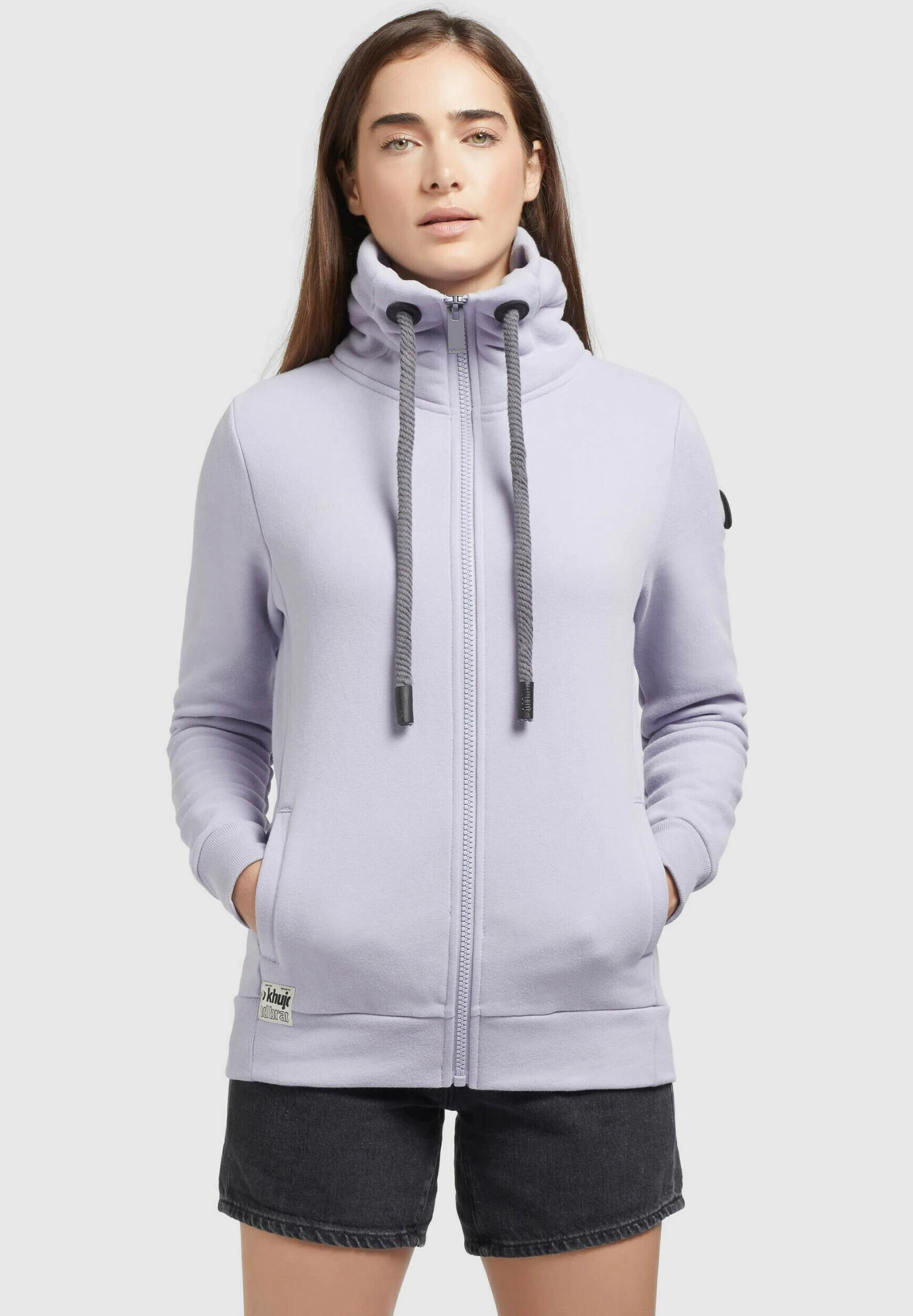 Khujo Tosta - Sweater Met Rits - Flieder 3 Khujo Tosta - Sweater Met Rits - Flieder