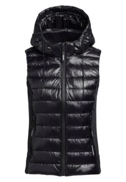 Khujo Fabia Shiny - Bodywarmer - Schwarz -Khujo Winkel c1d0087ffdc942089e32f6603deb20a1
