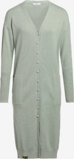 Khujo Vesten Gebreid Vest Elina Dames Mintgroen