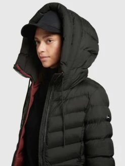 Khujo Korte Mantels Wintermantel Tuhani Dames Zwart -Khujo Winkel c4b0435729831cc88caac71bd00b03bf