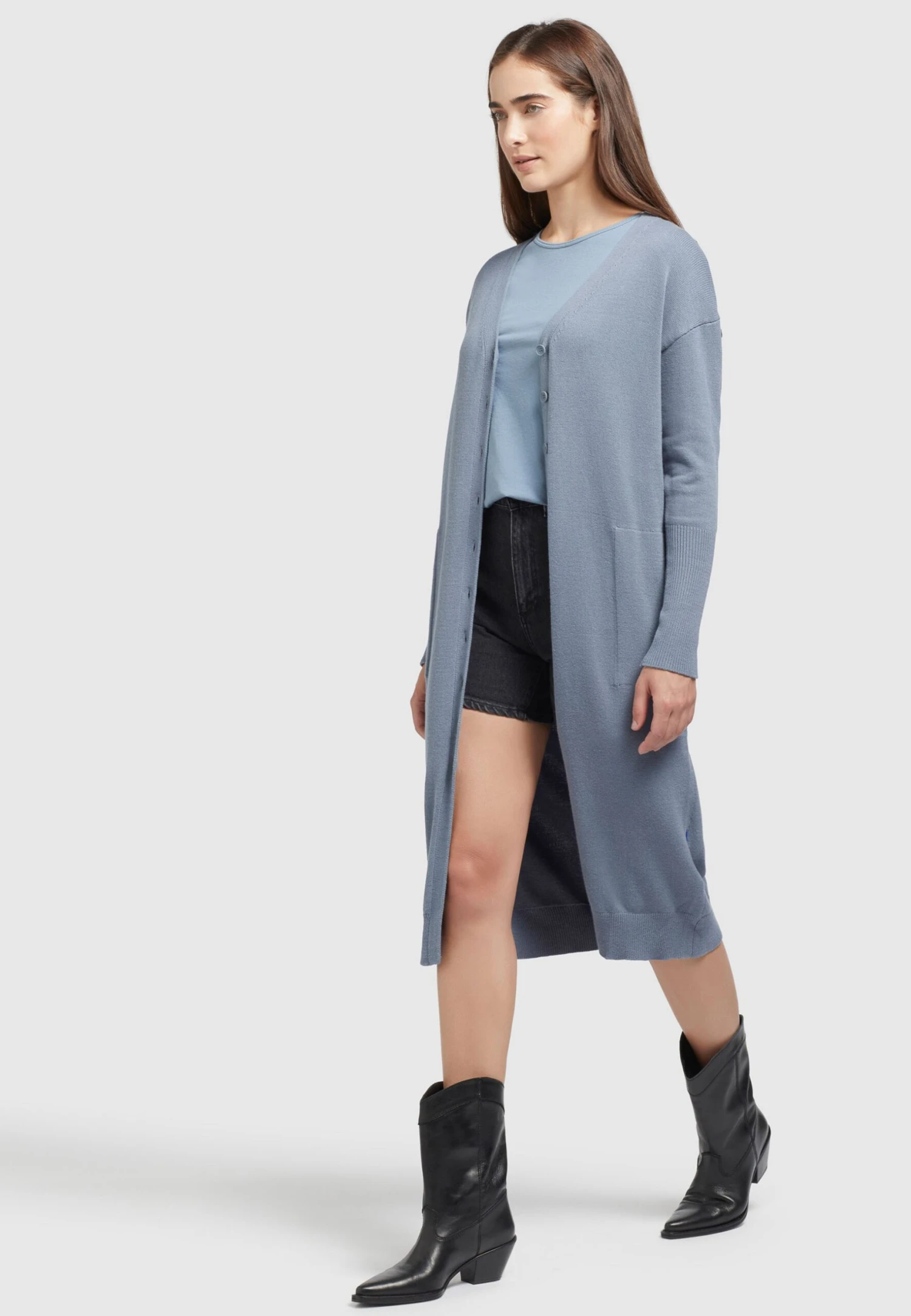 Khujo Elina - Halflange Jas - Blau 9 Khujo Elina - Halflange Jas - Blau - Afbeelding 7