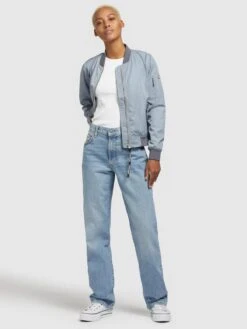 Khujo Tussenjassen Tussenjas STENCE Dames Smoky Blue -Khujo Winkel c61cc4e0a26f91d207741df4b8261985