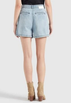 Khujo Jeans Loosefit Bandplooi Jeans Cambel Dames Blauw -Khujo Winkel cbf1095bacc8f5ae77d7b3bf38ff2e21