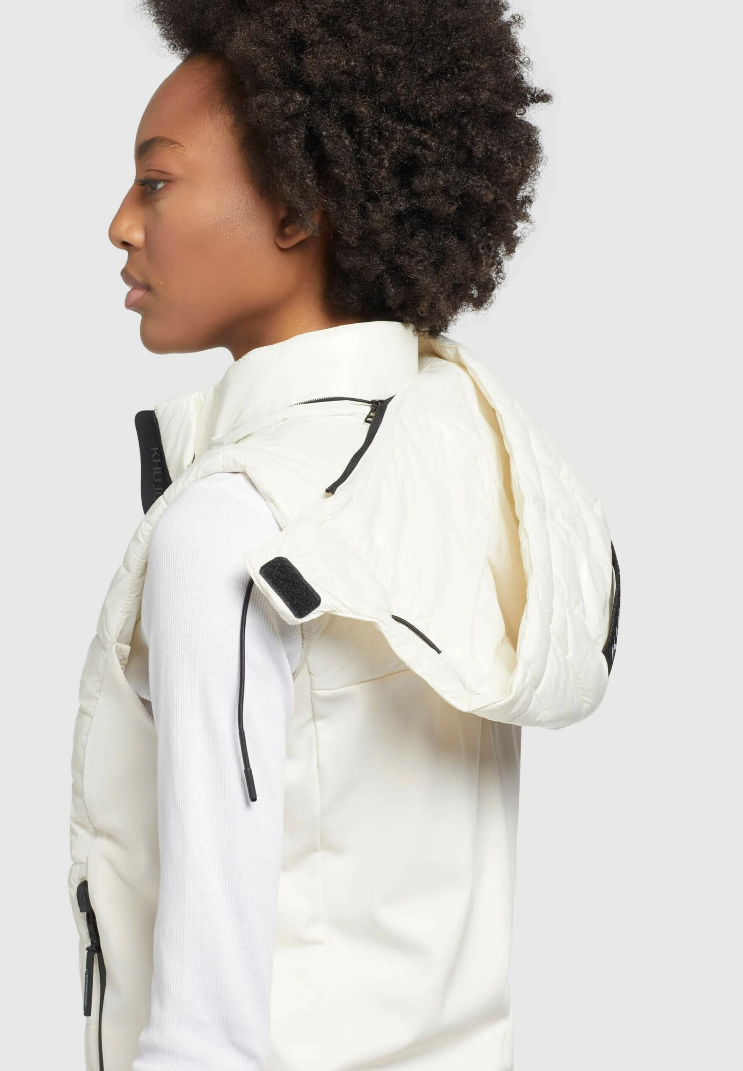 Khujo Fabia Shiny - Bodywarmer - Weiß 8 Khujo Fabia Shiny - Bodywarmer - Weiß - Afbeelding 6