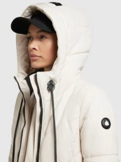 Khujo Wintermantels Wintermantel Aribay 3 Dames Offwhite -Khujo Winkel ce7a90024480ec214b68d3f1fcdcd271