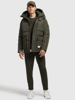 Khujo Winterjassen Winterjas JEDI Heren Kaki -Khujo Winkel ce951459e6bdb02831117ae2a5c562e9