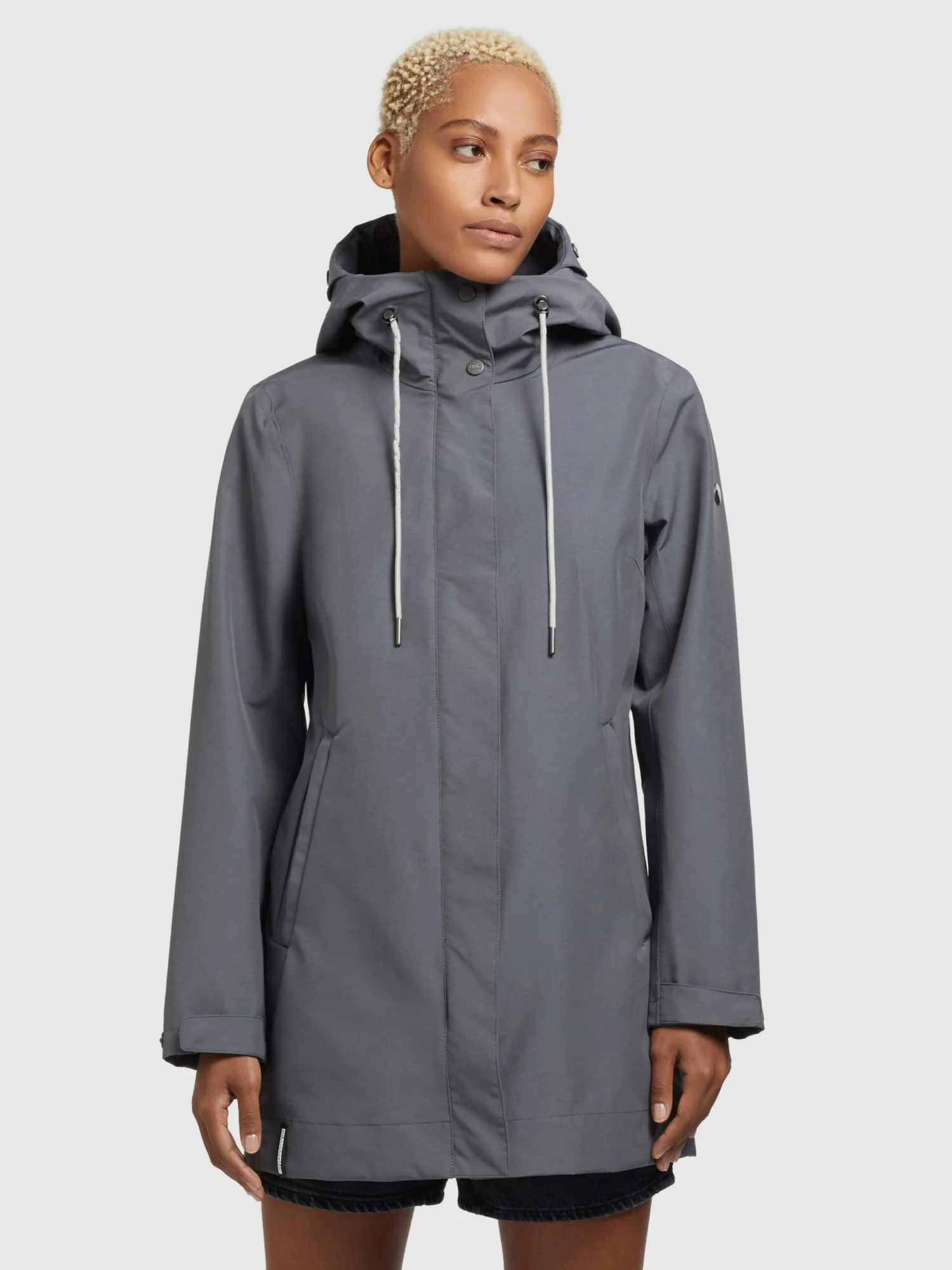 Khujo Tussenmantels Tussenmantel Artisa Dames Rookgrijs 4 Khujo Tussenmantels Tussenmantel Artisa Dames Rookgrijs - Afbeelding 2