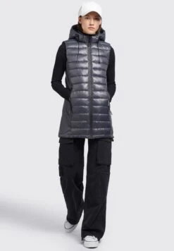 Khujo Becca Shiny - Bodywarmer - Grau -Khujo Winkel d06e3f2e9cba4de8b1fe9e80d8e38dca