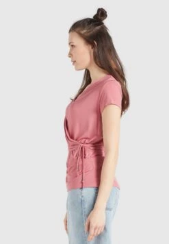 Khujo T-shirts Shirt Leticia Dames Pink -Khujo Winkel d0bb29a0eb00fde4cb2d8a2e23a4ecba