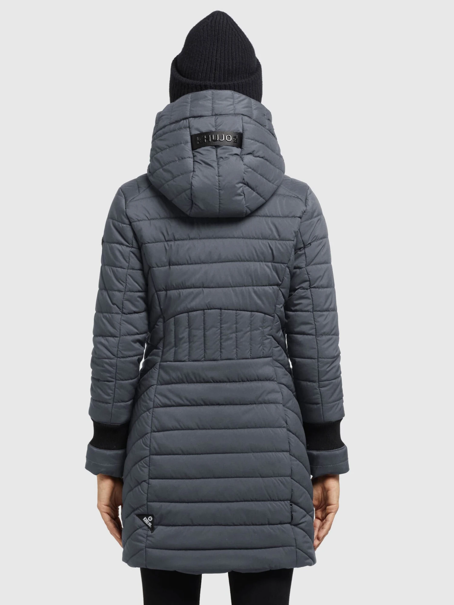 Khujo Wintermantels Wintermantel Nita Dames Antraciet 6 Khujo Wintermantels Wintermantel Nita Dames Antraciet - Afbeelding 4