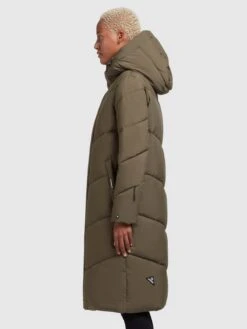 Khujo Wintermantels Wintermantel Torino2 Dames Kaki -Khujo Winkel d45e30839b02bf29f0fc010899562479