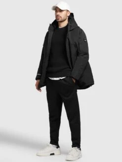 Khujo Winterjassen Winterjas Bates Heren Zwart -Khujo Winkel d52242d3c24fb08ded98818b57c939de