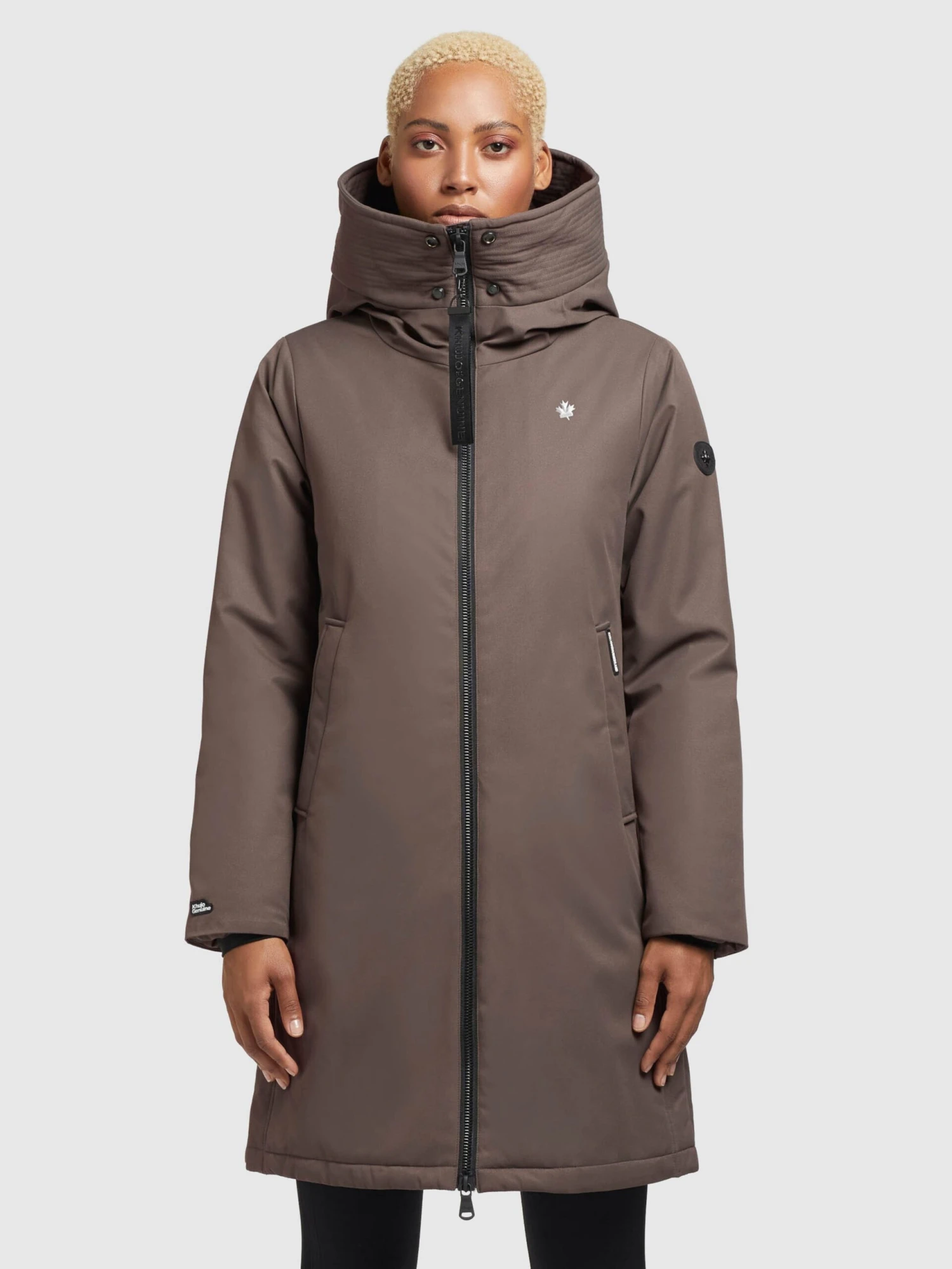 Khujo Tussenmantels Tussenmantel Lisad Dames Mokka 4 Khujo Tussenmantels Tussenmantel Lisad Dames Mokka - Afbeelding 2