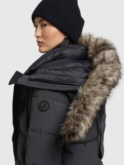 Khujo Wintermantels Wintermantel LOLL Dames Antraciet -Khujo Winkel dbafb3daa4ef3746d0df594ee5610b65