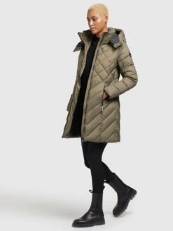 Khujo Tussenmantels Tussenmantel Aneth Dames Kaki -Khujo Winkel dc23bc1f98ea2564ce9231916b785475