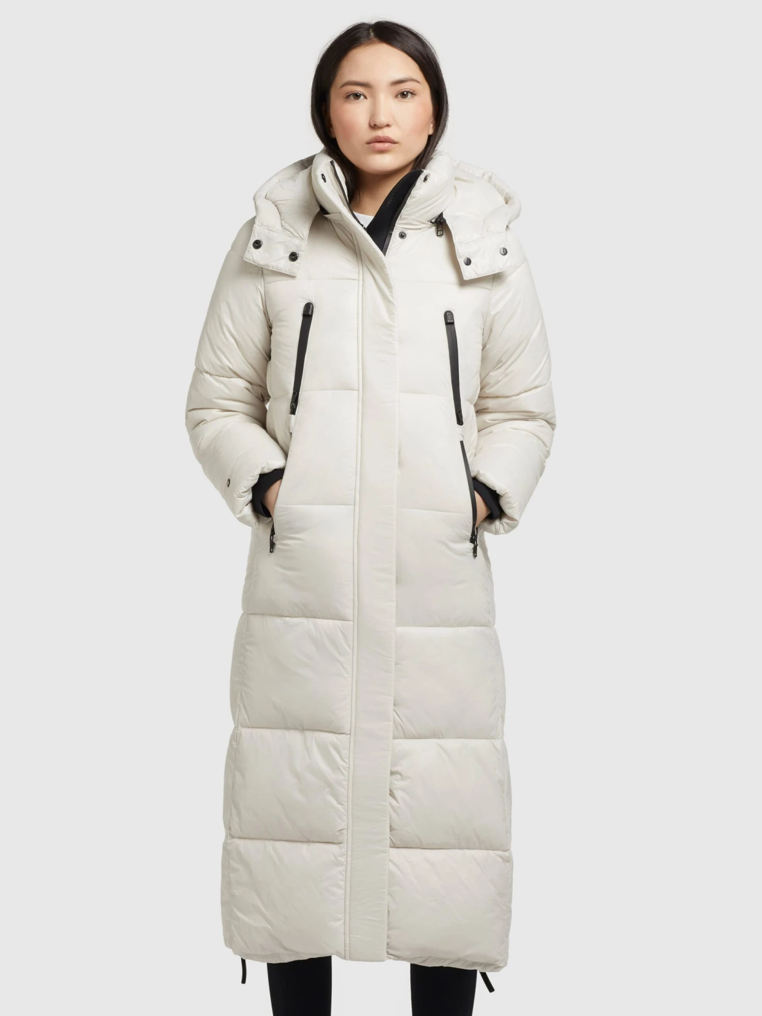 Khujo Wintermantels Wintermantel Melona Dames Parelwit 4 Khujo Wintermantels Wintermantel Melona Dames Parelwit - Afbeelding 2