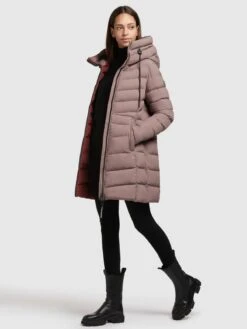 Khujo Korte Mantels Wintermantel Tuhani Dames Donkerlila -Khujo Winkel dd954a579df7088da0aa151dc65f7e0c