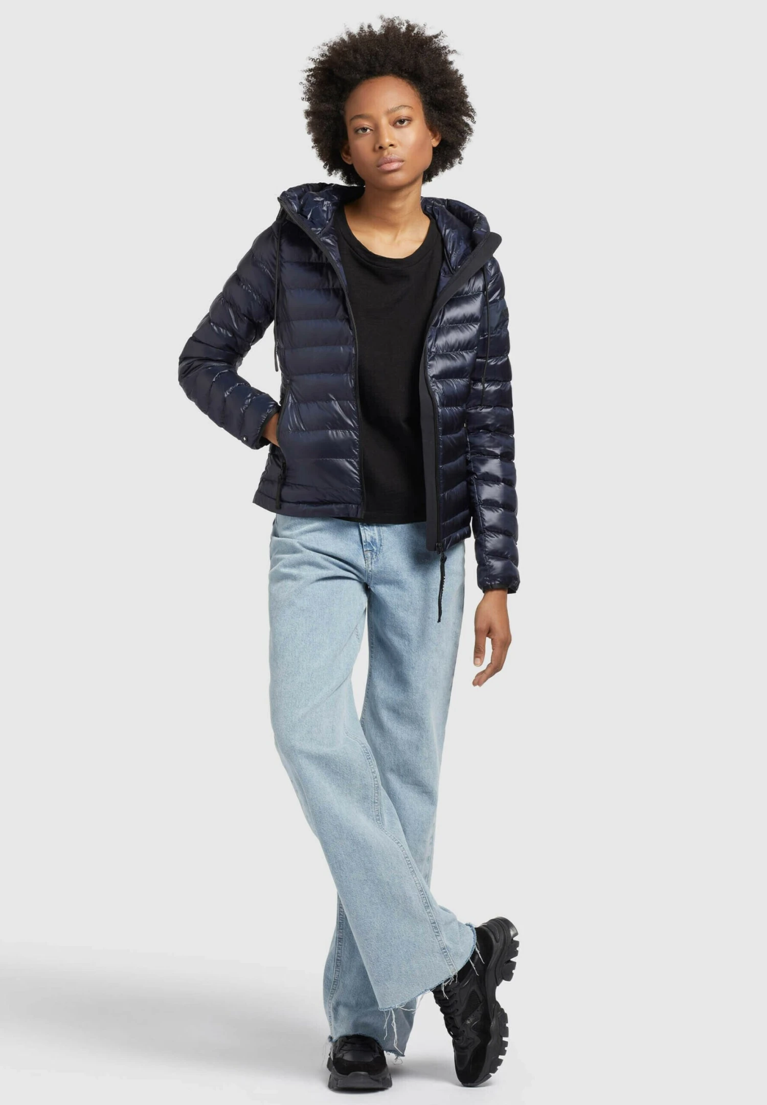 Khujo Lovina4 Shiny - Jas - Dunkelblau 4 Khujo Lovina4 Shiny - Jas - Dunkelblau - Afbeelding 2