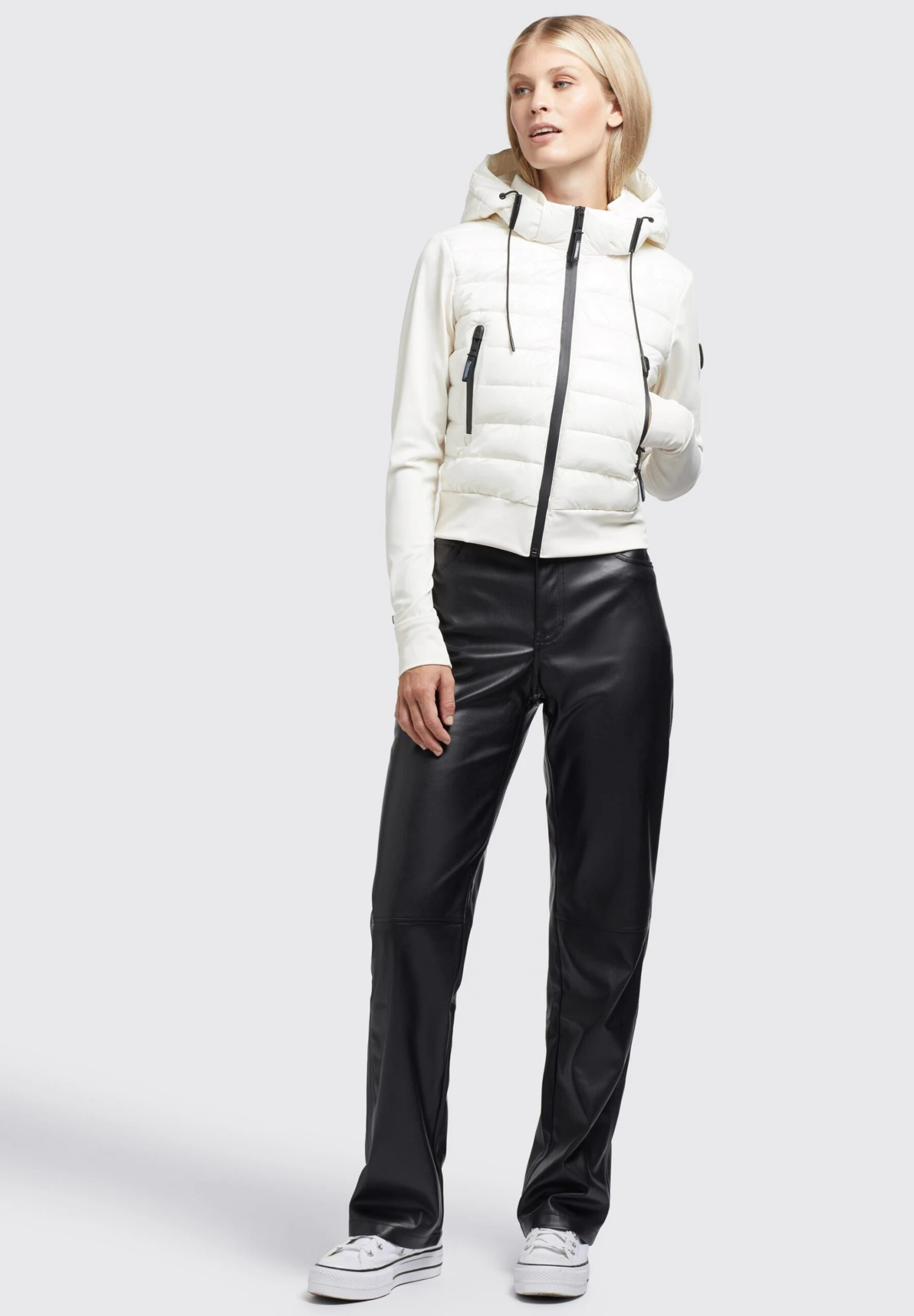 Khujo Dalis Shiny - Jas - Cremeweiß 4 Khujo Dalis Shiny - Jas - Cremeweiß - Afbeelding 2