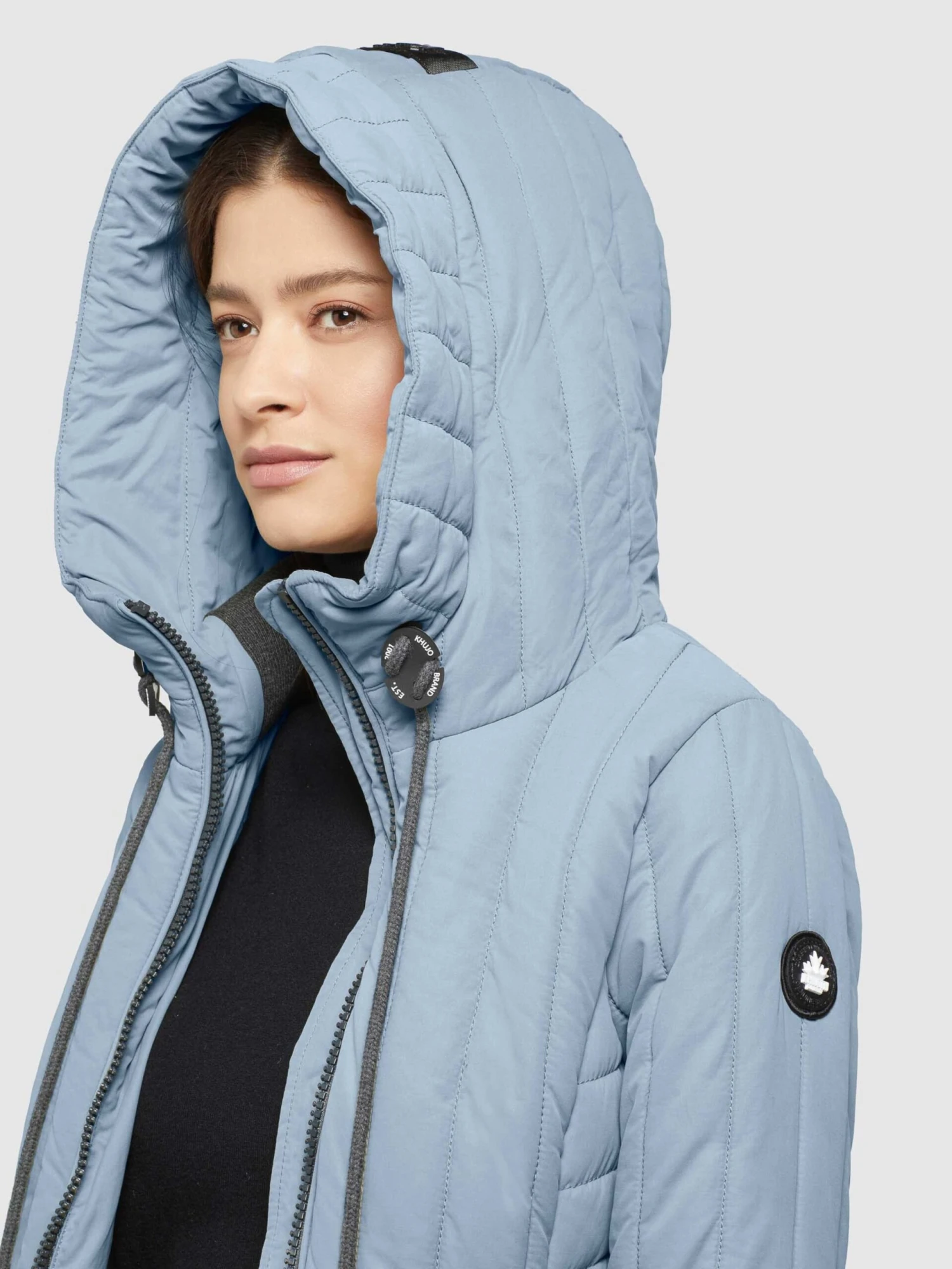 Khujo Tussenmantels Tussenmantel Jerry Dames Lichtblauw 9 Khujo Tussenmantels Tussenmantel Jerry Dames Lichtblauw - Afbeelding 7