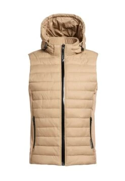Khujo Wemo Matt - Bodywarmer - Beige -Khujo Winkel e33b4f3587ea4b579e84fa85dbbcc239