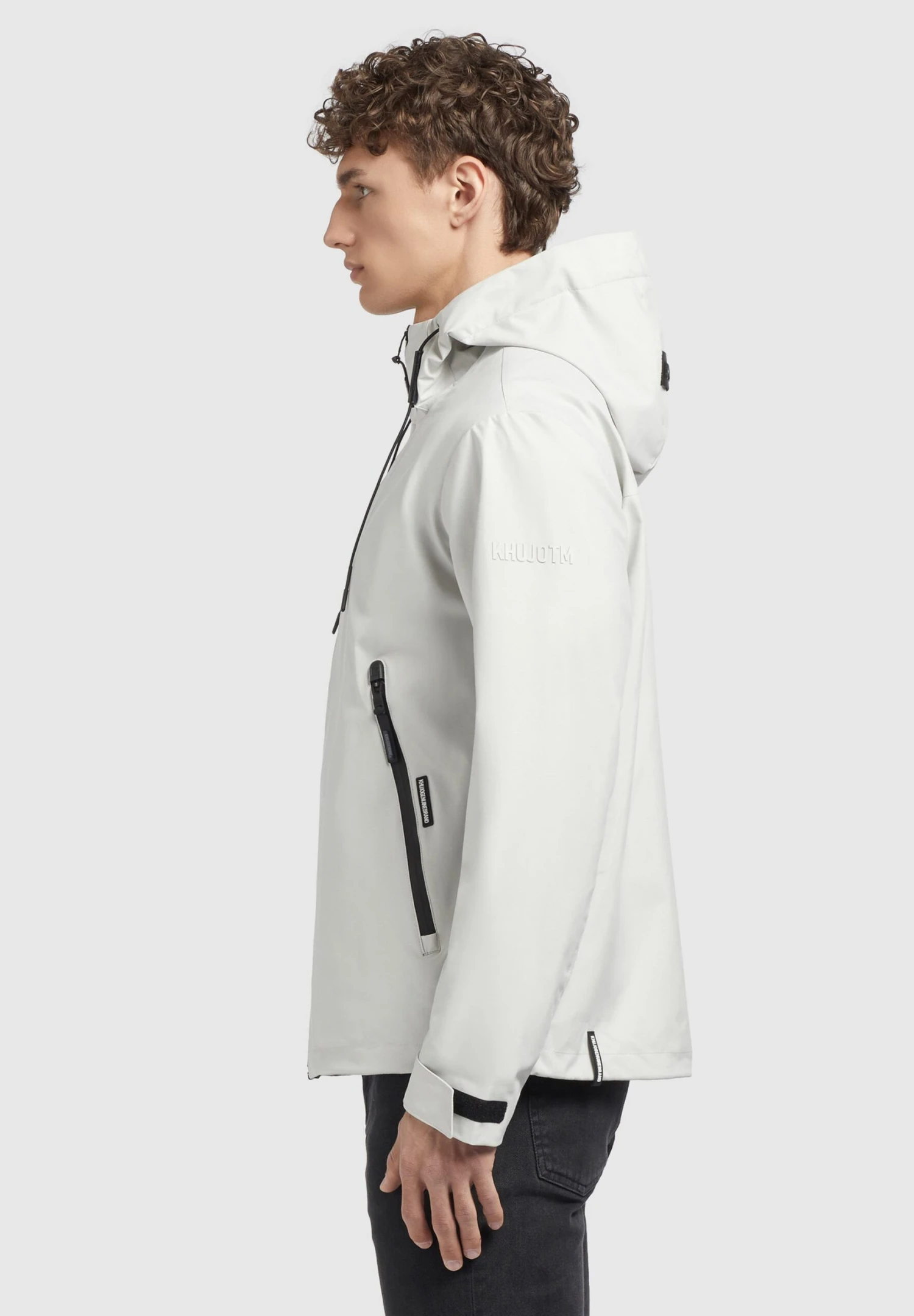 Khujo Neal - Outdoorjas - Hellgrau 6 Khujo Neal - Outdoorjas - Hellgrau - Afbeelding 4