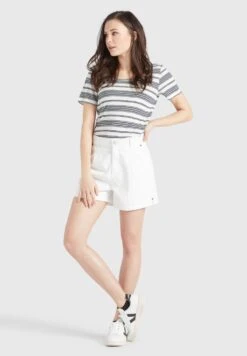 Khujo Jeans Loosefit Bandplooi Jeans Cambel Dames Wit -Khujo Winkel e523f4c73f841c68523c8467767b29fa