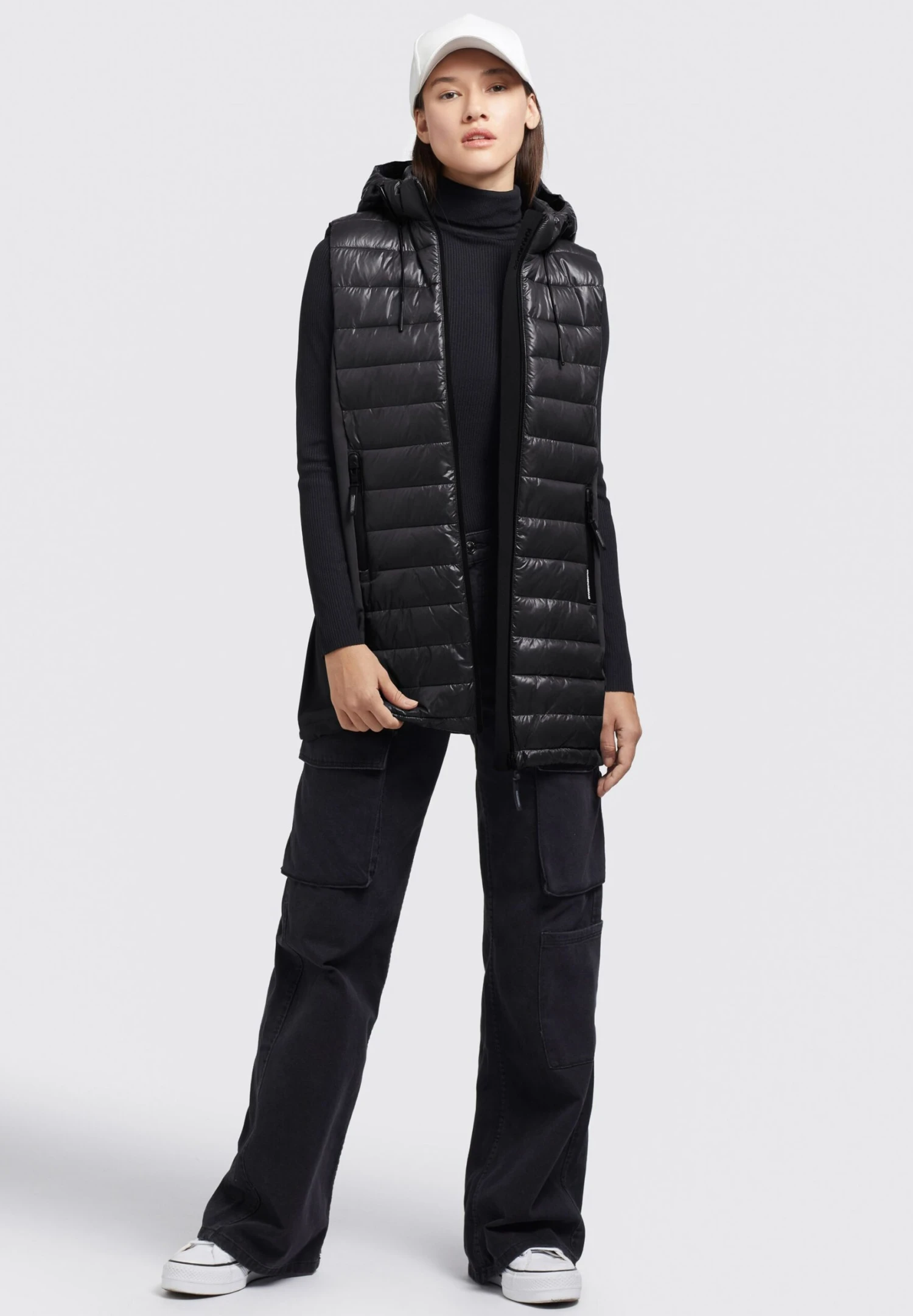 Khujo Becca Shiny - Bodywarmer - Schwarz 4 Khujo Becca Shiny - Bodywarmer - Schwarz - Afbeelding 2