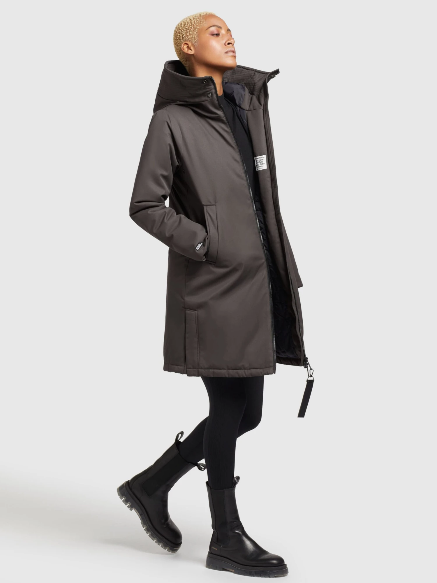 Khujo Tussenmantels Tussenmantel LISAD Dames Donkergrijs 8 Khujo Tussenmantels Tussenmantel LISAD Dames Donkergrijs - Afbeelding 6