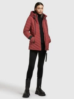 Khujo Winterjassen Winterjas Patt Dames Roestrood -Khujo Winkel ea64336709ff89d6d4654b61c8154815