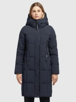 Khujo Tussenmantels Tussenmantel Namita Dames Navy -Khujo Winkel f090fa1079f2e6353c7088db3f43c1ce