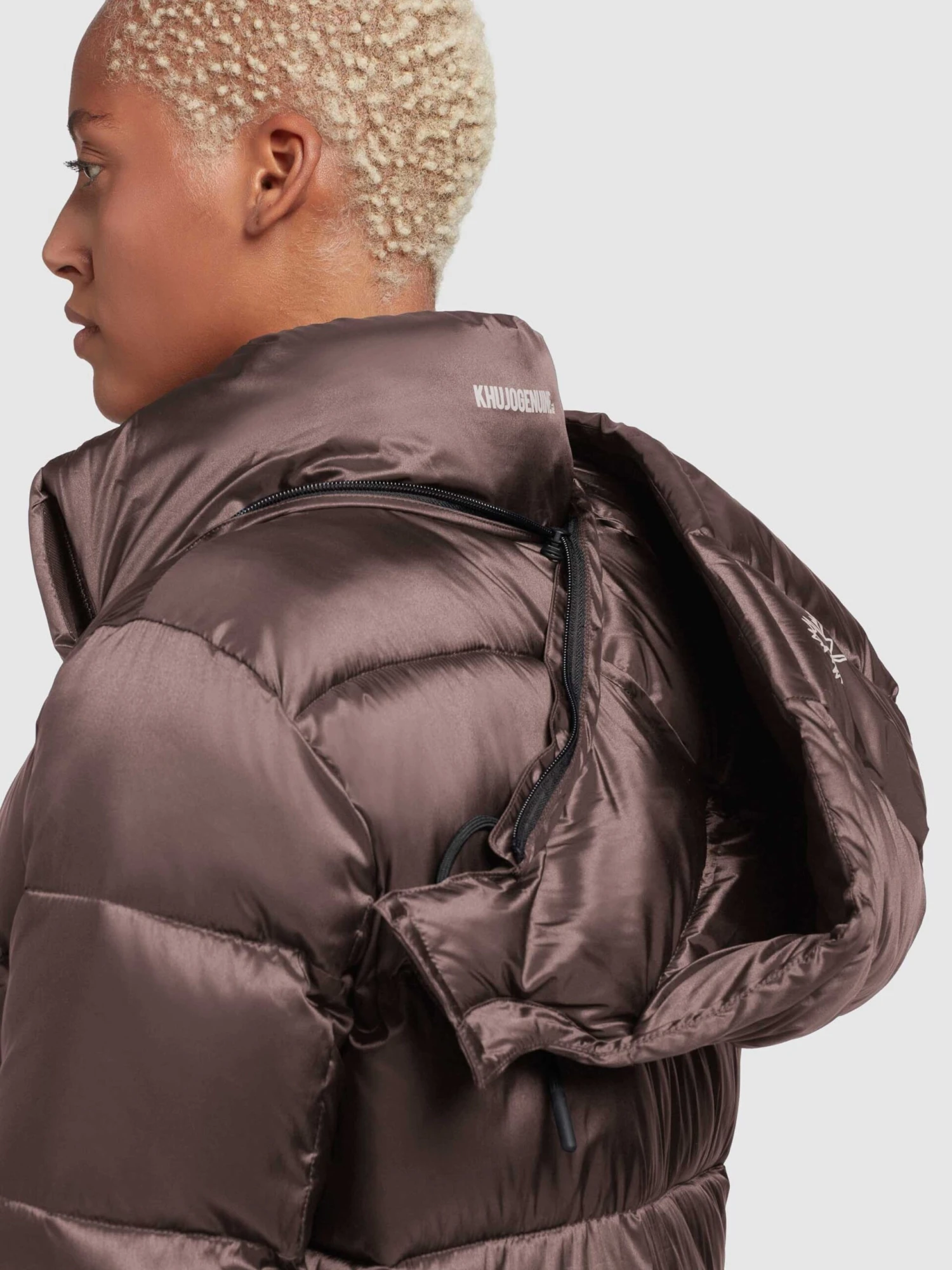 Khujo Winterjassen Winterjas Evona Dames Taupe 10 Khujo Winterjassen Winterjas Evona Dames Taupe - Afbeelding 8