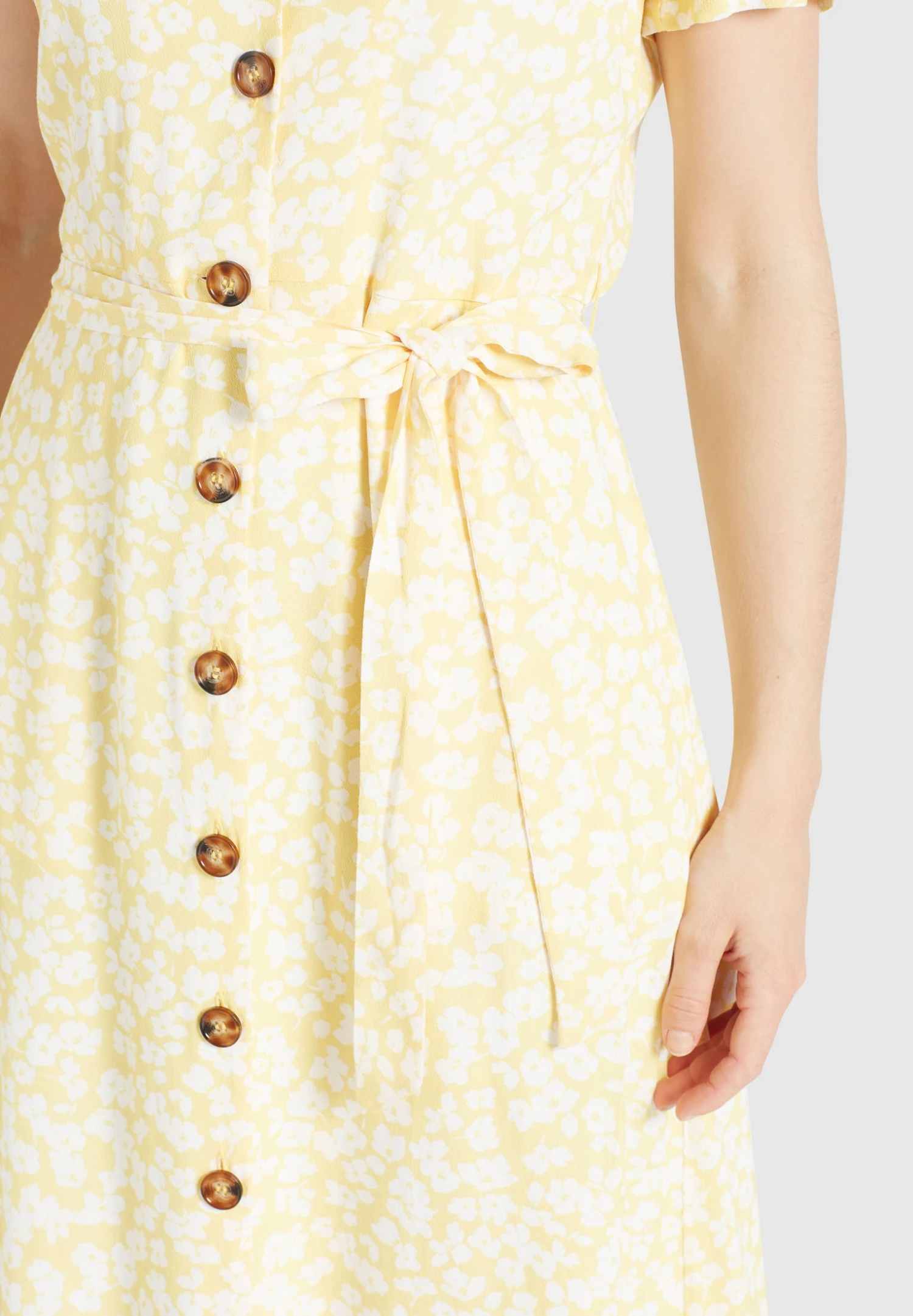 Khujo Goya - Blousejurk - Gelb-Weiß Geblümt 9 Khujo Goya - Blousejurk - Gelb-Weiß Geblümt - Afbeelding 7