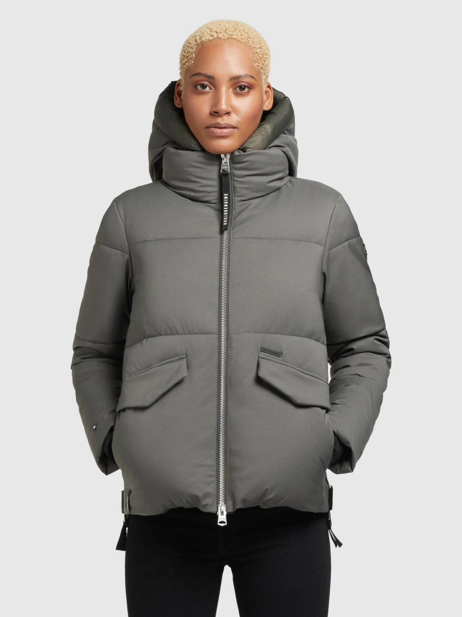 Khujo Winterjassen Winterjas Japura 2 Dames Kaki 4 Khujo Winterjassen Winterjas Japura 2 Dames Kaki - Afbeelding 2