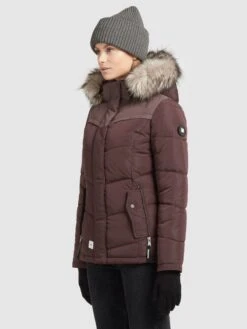 Khujo Winterjassen Winterjas Winsen Dames Bourgogne -Khujo Winkel f59cf03d1f231e2d08b435e3c4e6808d