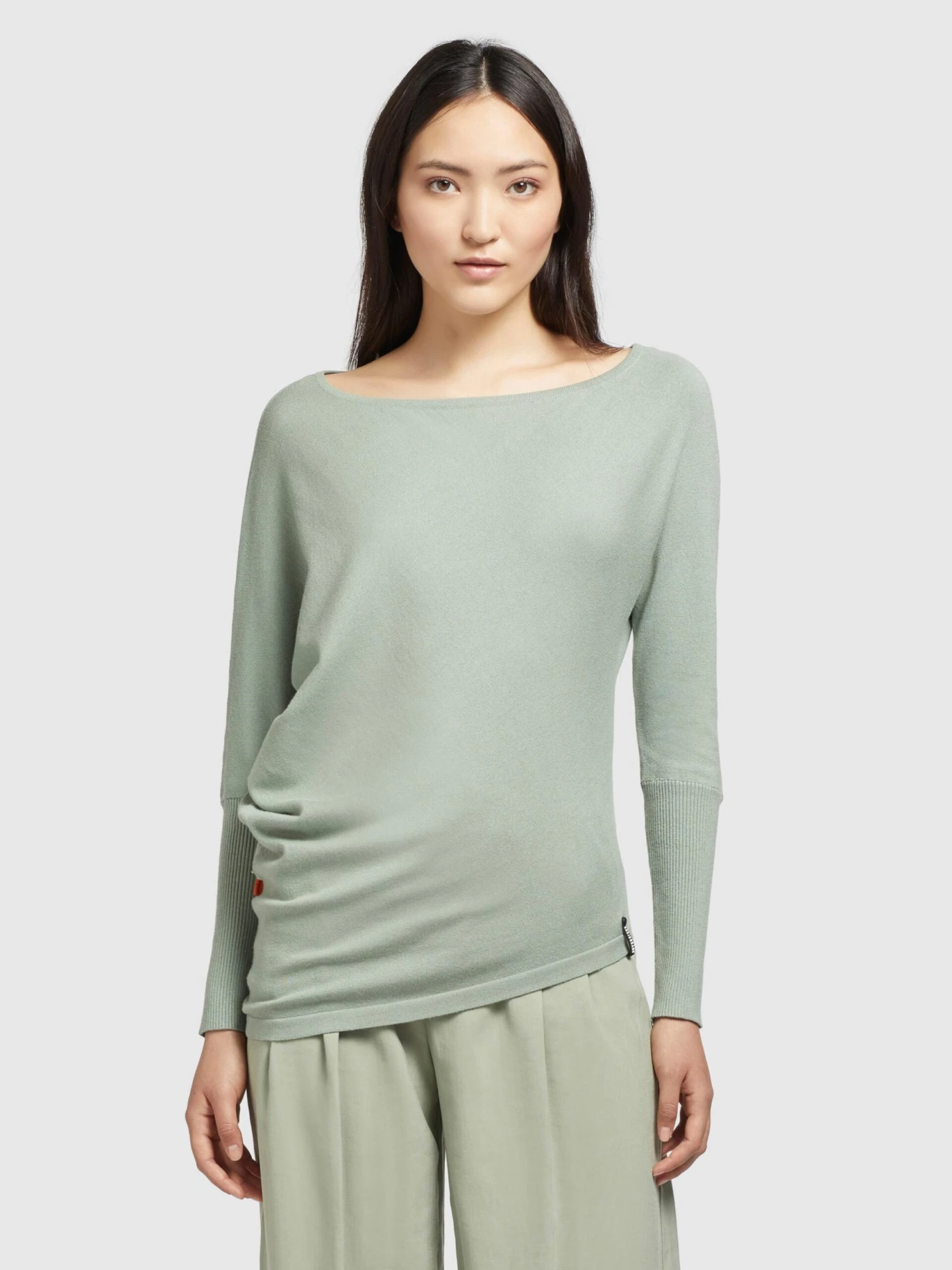 Khujo Fijngebreide Truien Trui Shea Dames Mintgroen 4 Khujo Fijngebreide Truien Trui Shea Dames Mintgroen - Afbeelding 2