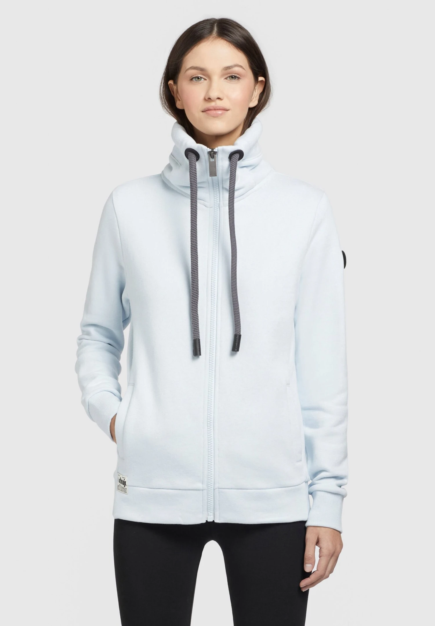 Khujo Tosta - Sweater Met Rits - Hellblau 3 Khujo Tosta - Sweater Met Rits - Hellblau