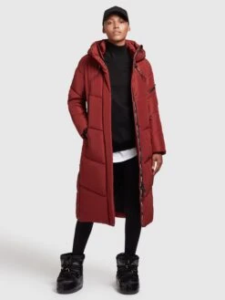 Khujo Tussenmantels Tussenmantel Dames Donkerrood -Khujo Winkel fcf5d934194bca564edcaea1e89a08a8