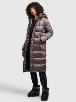 Khujo Wintermantels Wintermantel Julina Dames Taupe -Khujo Winkel fe0446afb6d3d4fc2b8e48a5e58e08d7