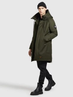 Khujo Wintermantels Winterjas Tuck Heren Olijfgroen -Khujo Winkel fecbbcbea73139be555c0a168afff47e