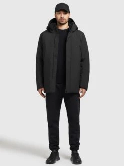 Khujo Winterjassen Winterjas Toto Heren Zwart -Khujo Winkel ffd2e1ebb171462809ee26fc6472a1da